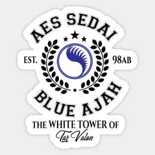 eas sedai of the blue ajah tar valon white tower Sticker